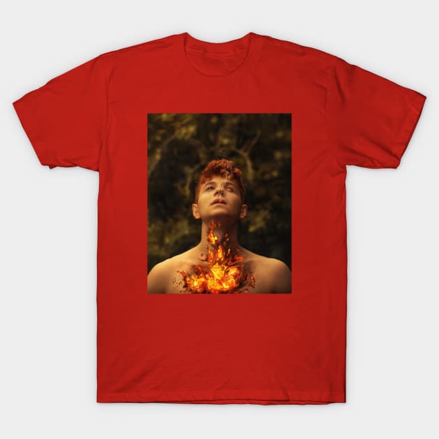 Burning within T-Shirt by RoscoAdrian